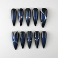 Blue Aura with Silver Chrome