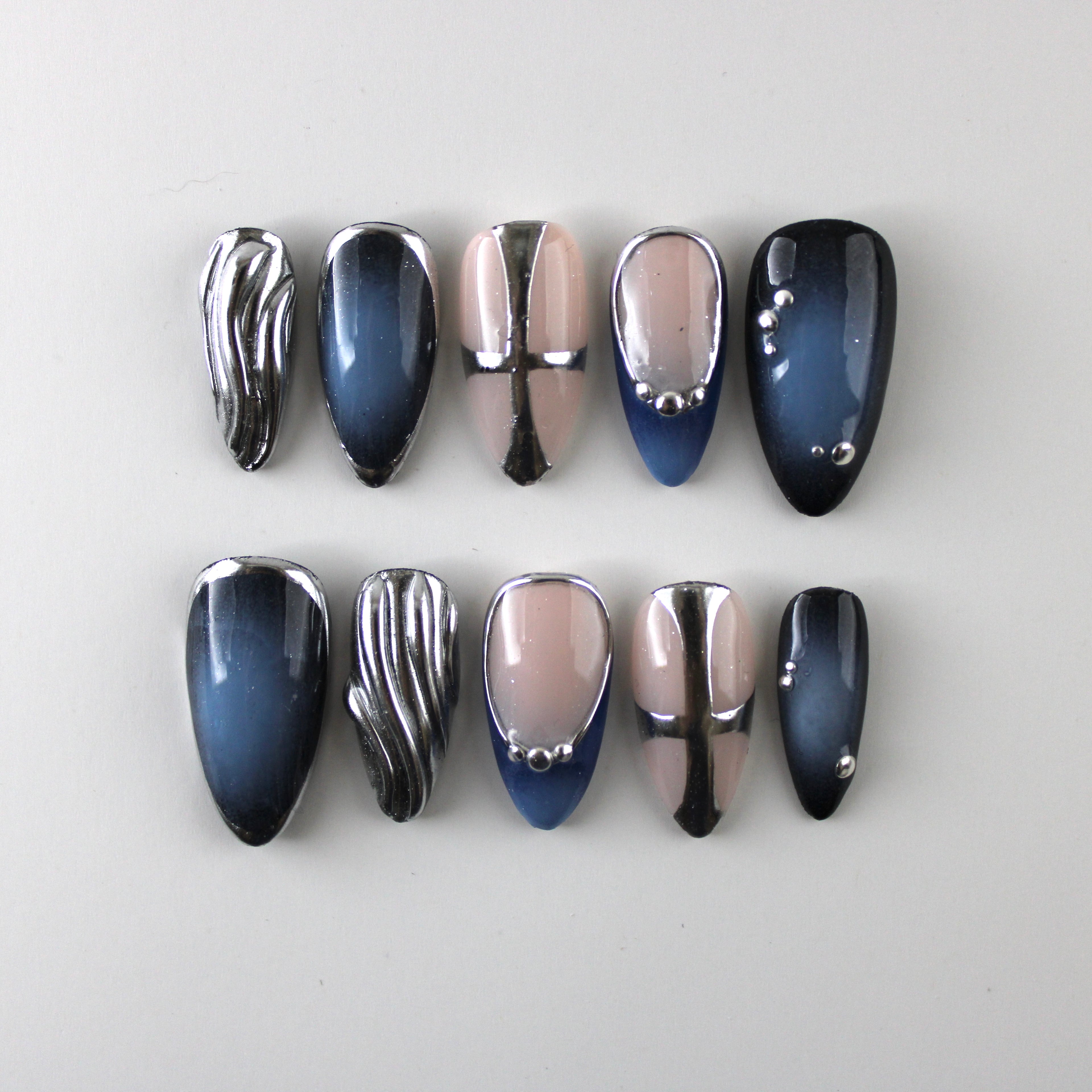 Edgy Blue Aura with Chrome
