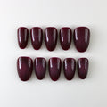 Subtle Aura Cherry Red Press-Ons